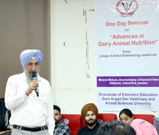 Dr. R. S. Grewal, Director of Extension Education, emphasised scientific feed formulation, quality assurance and sustainable dairy farming